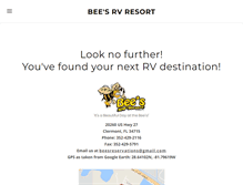 Tablet Screenshot of beesrvresort.com
